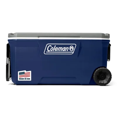 Coleman Hielera con Ruedas 59L 62QT Color Azul Serie 316 Mantiene el H
