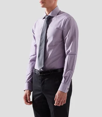 Camisa estampada manga larga Hombre
