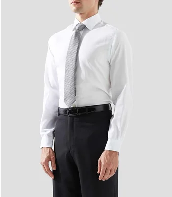 Camisa lisa manga larga Hombre