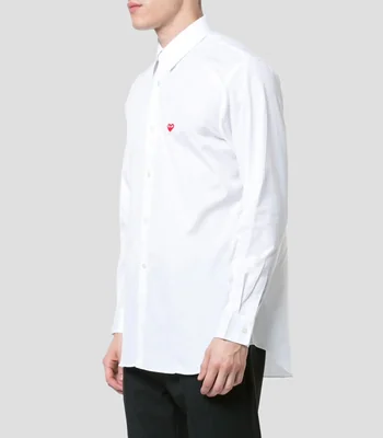 Camisa lisa manga larga Hombre