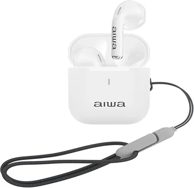 Audífonos Inalámbricos In-Ear con Correa Color Blanco Modelo AWTWSG100W AIWA