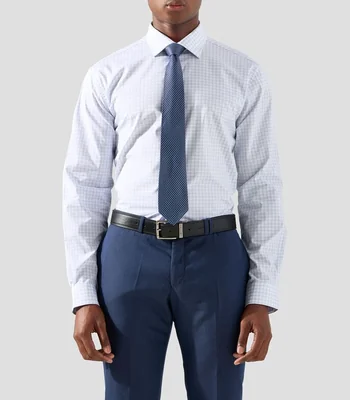 Camisa con cuadros manga larga Hombre