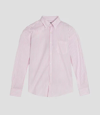 Camisa rayas manga larga Hombre