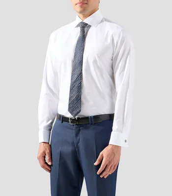 Camisa de ceremonia sólida manga larga Hombre