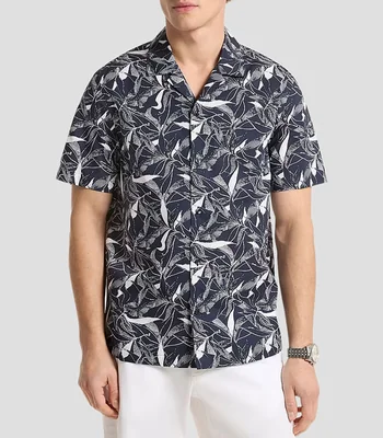 Camisa estampada manga corta Hombre
