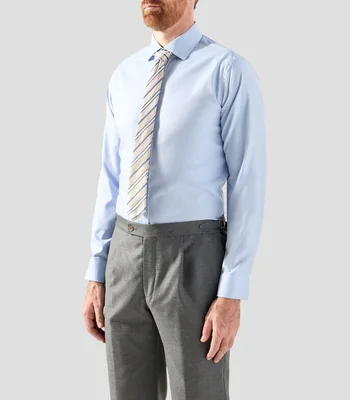 Camisa lisa manga larga Hombre