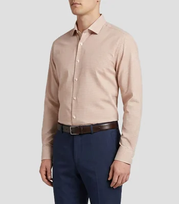 Camisa a cuadros manga larga Hombre