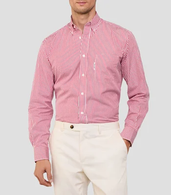 Camisa de manga larga con rayas Hombre
