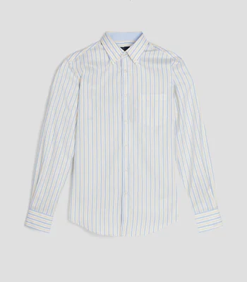 Camisa rayas manga larga Hombre