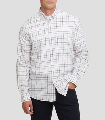 Camisa a cuadros manga larga Hombre