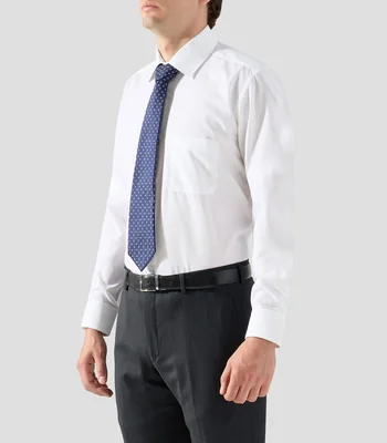 Camisa lisa manga larga Hombre