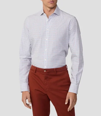 Camisa de cuadros con manga larga Hombre