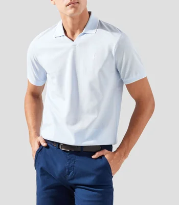 Playera tipo polo manga corta lisa Hombre