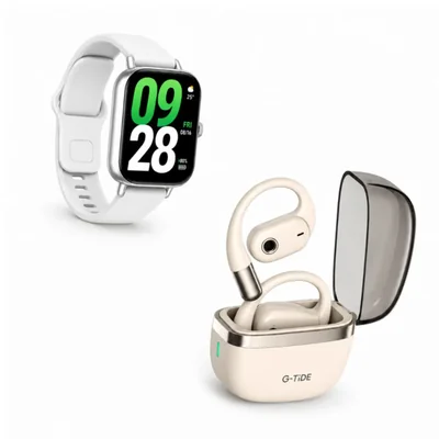 Smartwatch Redmi Watch 5 active Plata + Audifonos G-tide OWS 8 Beige