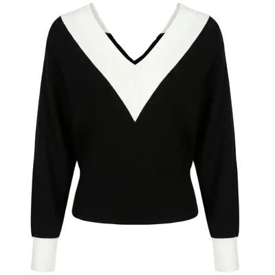 Sueter Escote V con Vivos Davinchy para Mujer Casual