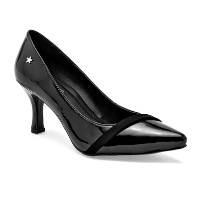 Moramora Zapatilla Negro Charol Para Mujer Cod.142017