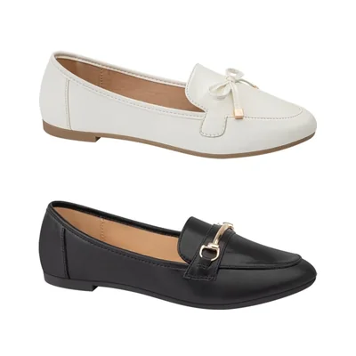 Kit de 2 pares de mocasín confort con herraje, marca Shosh, mod. 1063883