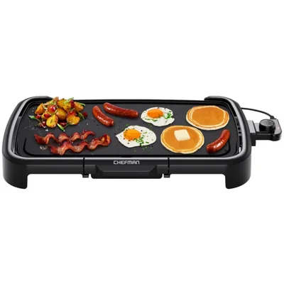 Plancha eléctrica Chefman XL con control de temperatura extraíble