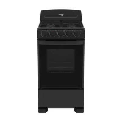 Estufa de Piso IEM 20 Pulgadas 4 Quemadores Negra EI5020BAPN1