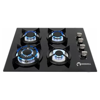 Estufa Vidrio 4 Quemadores Shorbull