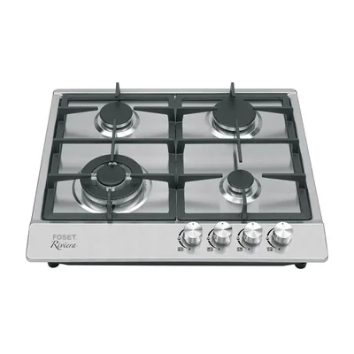 Parrilla gas empotrable FOSET 60cm 4 quemadores PAGA4EX plateado