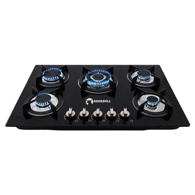 Estufa Vidrio 5 Quemadores Shorbull