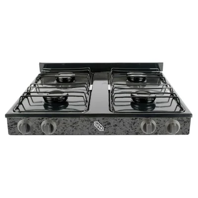 Parrilla A Gas 4 quemadores Caper Negro Jaspe IUSA