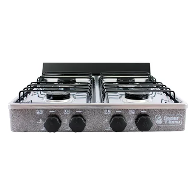 Parrilla de Mesa a Gas LP Super Flama 4Q-CA Gris