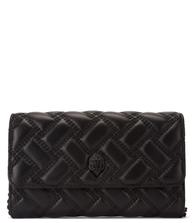 Cartera en Piel Capitonada Mujer