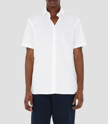 Camisa lisa manga corta Hombre