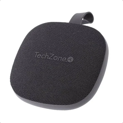 Bocina Bluetooth Portátil TECHZONE TZSP01 TWS - Negro, Alcance 10mts, Resistente al agua IPX7, Duración en uso 7hrs.