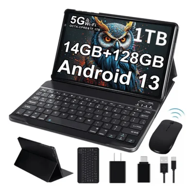 Tablet Android 13 10.1" 128GB -14GB de RAM gris