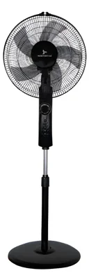 Ventilador De Pedestal 16" Negro Oscilación Automática Masterfan VIARPENE16