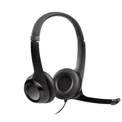 Logitech H390 Diadema con Cable, Sonido Estéreo y Micrófono USB con Su