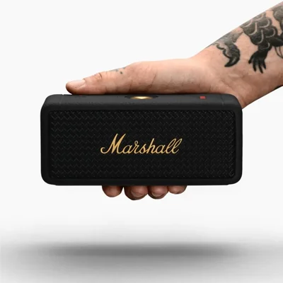 Bocina Bluetooth Marshall Emberton II negro y latón