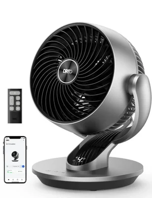 DREO Ventilador de Escritorio para Habitación, Ventilador Portatil con