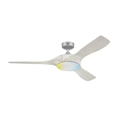 Coolfan Ventilador de Techo Luz LED 54 Pulgadas, Apto pata Exteriores
