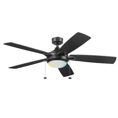 Coolfan Ventilador de Techo Luz LED 52 Pulgadas con Control Cadena