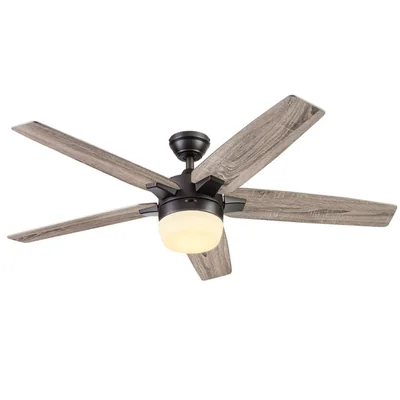 Coolfan Ventilador de Techo Smart de 5 Aspas Reversibles de 54 Pulgadas con Control Remoto
