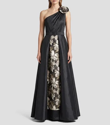 Vestido largo con estampado Mujer
