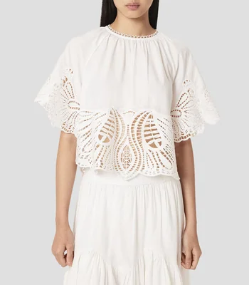Blusa microdiseño manga corta Mujer
