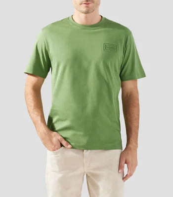 Playera cuello redondo manga corta lisa Hombre