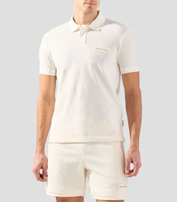 Playera polo manga corta lisa Hombre