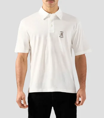 Playera tipo polo manga corta lisa Hombre