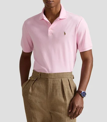 Playera tipo polo manga corta lisa Hombre