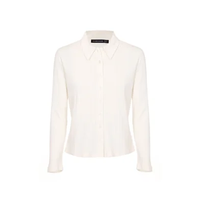 Playera Abierta Pointelle Voltaire & Voltaire para Mujer