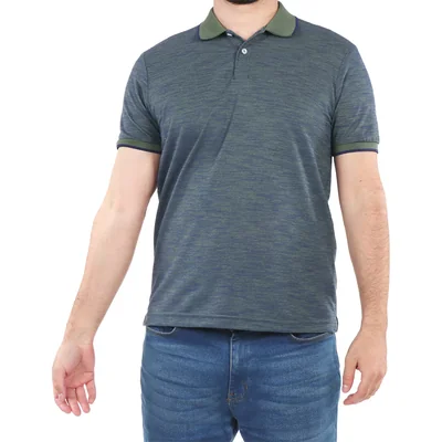 Playera Polo Slim Fit Jaspeado Carlo Corinto para Hombre