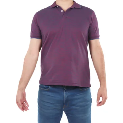 Playera Polo Slim Fit Cuello Detalle Carlo Corinto Hombre