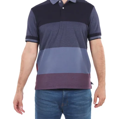 Playera Polo Slim Fit Rayas Carlo Corinto para Hombre