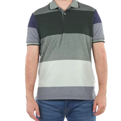 Playera Polo de Rayas Slim Fit Carlo Corinto para Hombre